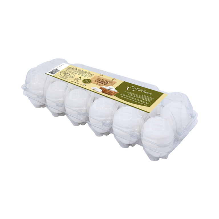 Ovos Tipo Grande Branco Bandeja com 12