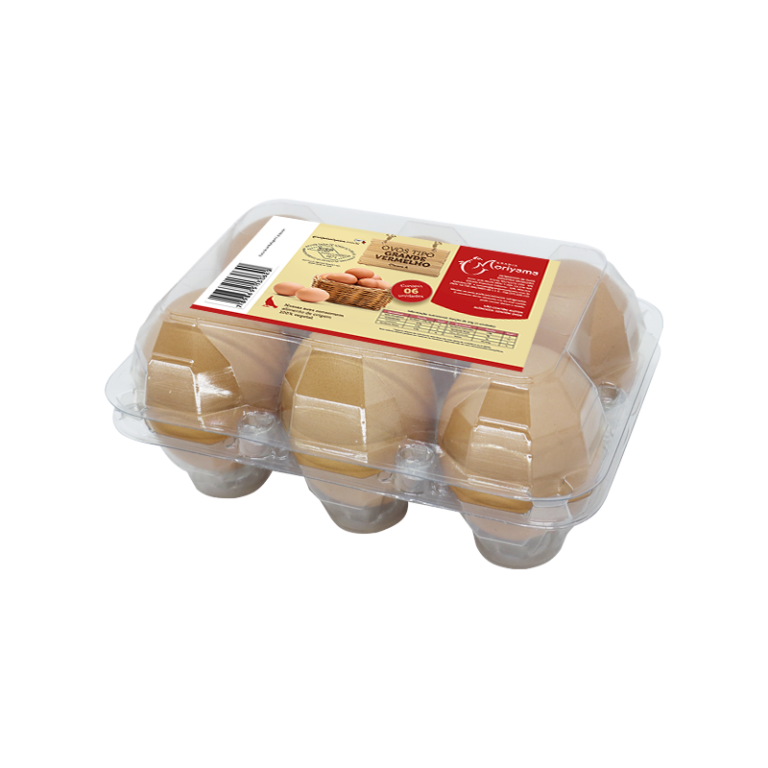 Ovos Tipo Grande Vermelho Bandeja com 06