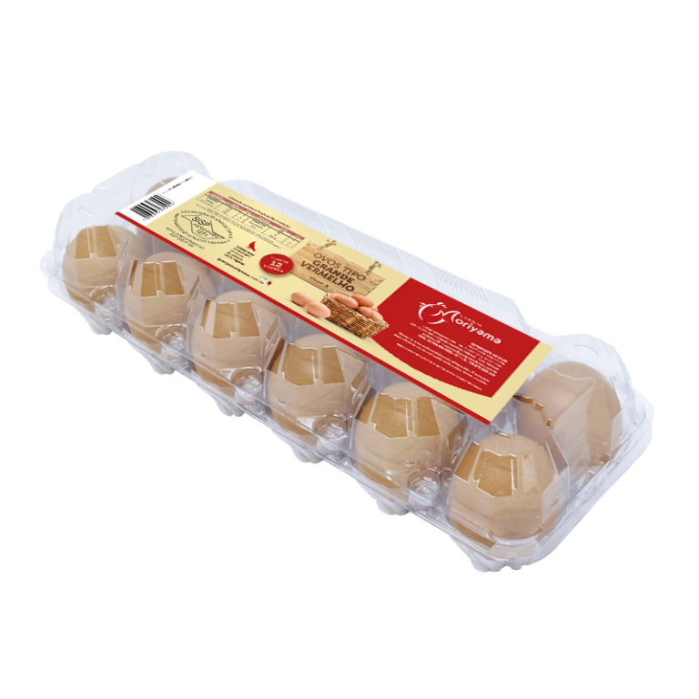 Ovos Tipo Grande Vermelho Bandeja com 12